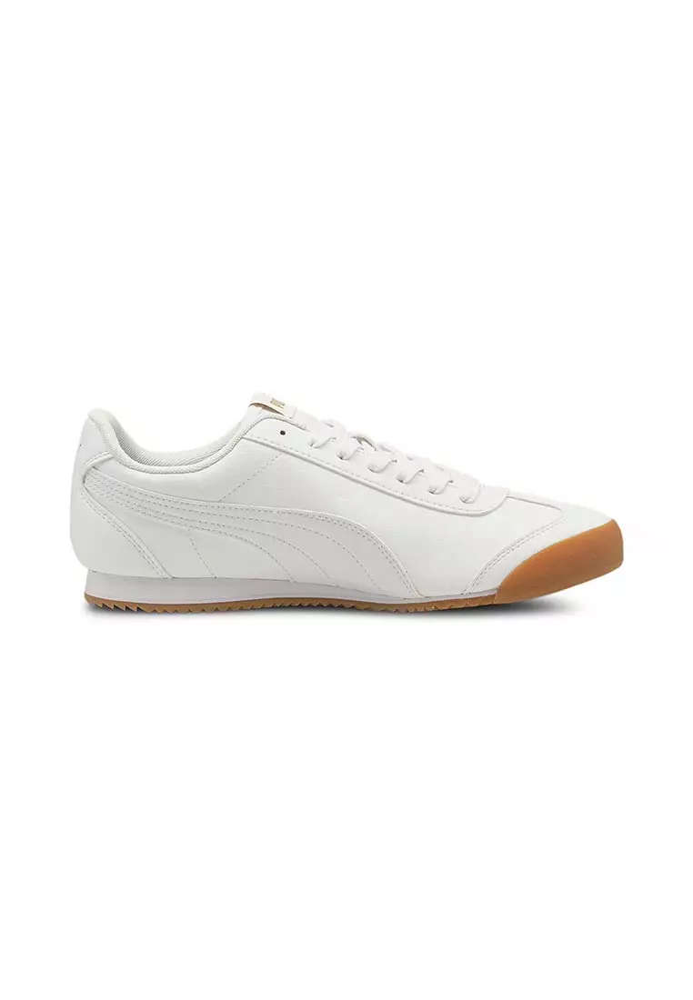 PUMA TURINO WHITE LEATHER SNEAKERS