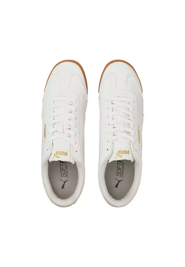 PUMA TURINO WHITE LEATHER SNEAKERS