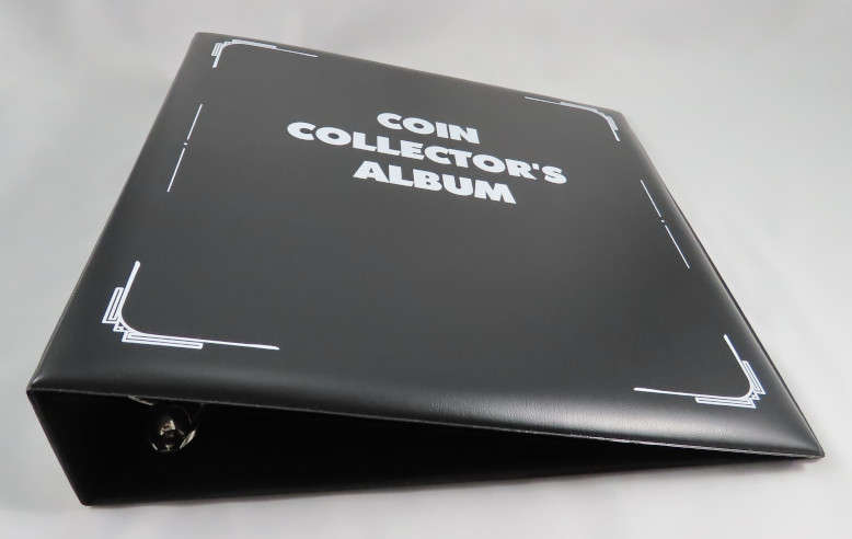 Coin and Banknote Collector`s Album, Heavy Duty 3 Ring Album for Collectors Pages, A4 Binder