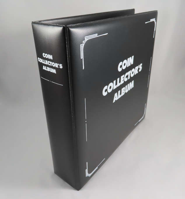 Coin and Banknote Collector`s Album, Heavy Duty 3 Ring Album for Collectors Pages, A4 Binder