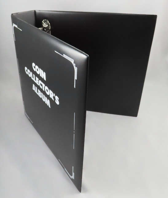 Coin and Banknote Collector`s Album, Heavy Duty 3 Ring Album for Collectors Pages, A4 Binder