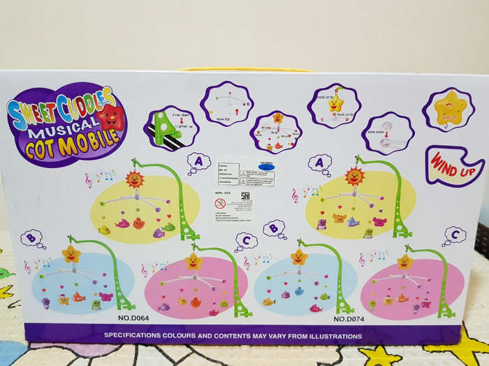 Sweet Cuddles Musical Baby Mobile