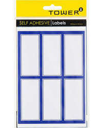 TOWER BLUE BORDER 48 LABELS