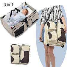 Baby Travel Bed Bag & Organizer Multipurpose