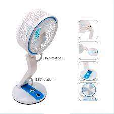 Folding Fan, Multifunction, Rechargeable with LED light, Multicolor