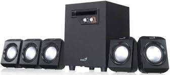 Genius SW-5.1 1020 PC Speaker Set (5.1 Channels)(26W)(Black)