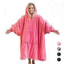 Huggle Hoodie Blanket / Pink