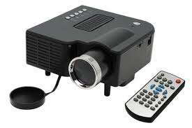 Mini LED Projector with LCD Image System HDMI LED projector/Support computer TV USB SD