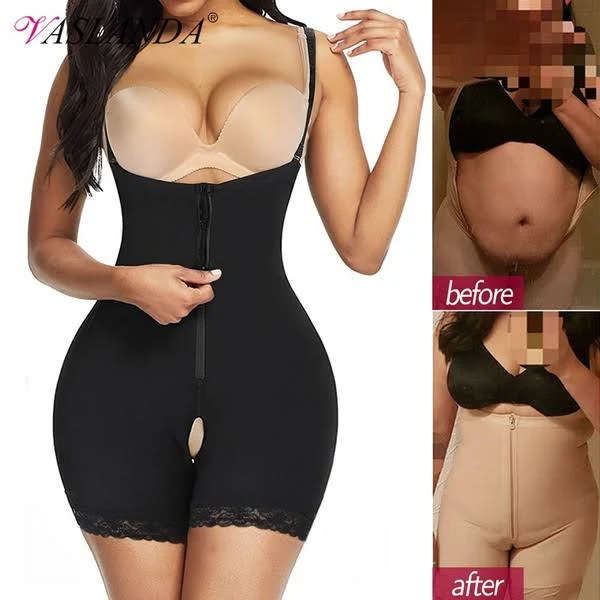 Shapewear for Women Seamless Firm Triple Control Faja Plus Size Tummy Control Body Shaper Skin XS-Bl