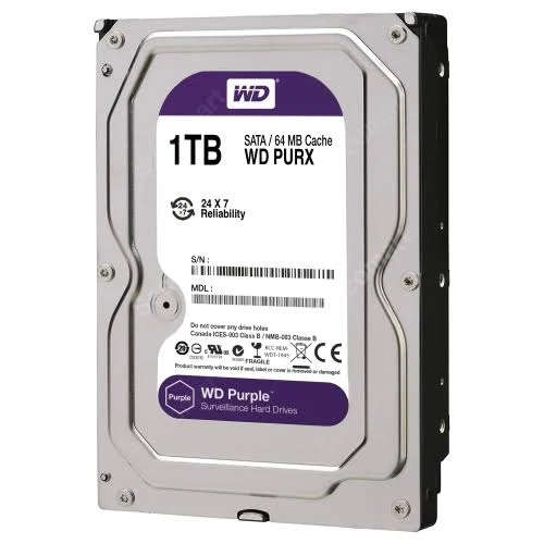 WD Purple 1TB 3.5" SATA 64MB surveillance