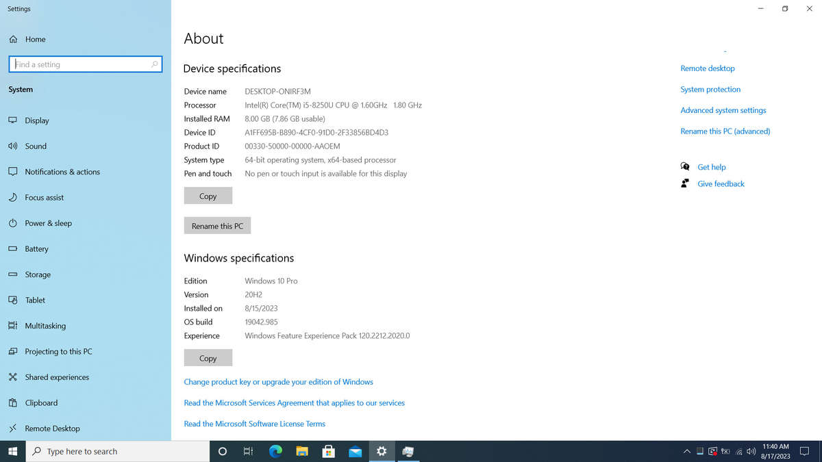 Dell Latitude 5590 8th Gen "Core i5" 1.60GHz 8GB RAM 256GB SSD Bad Battery And Damaged Casing Black
