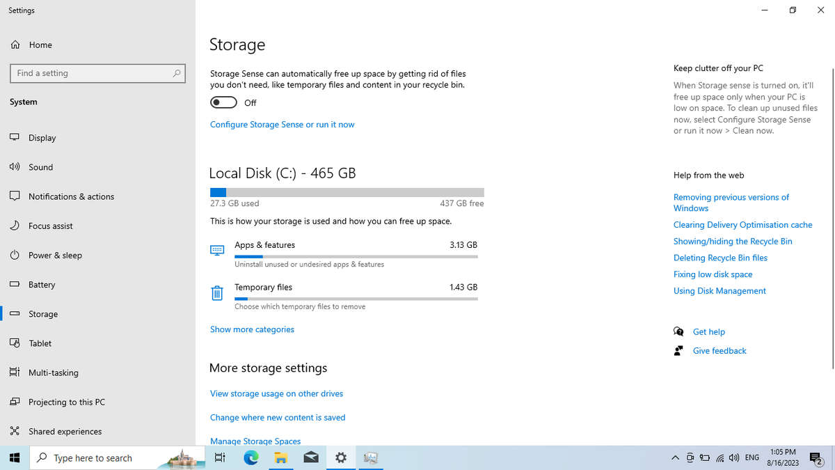 HP 250 G5 "Intel Celeron" 1.60GHz 4GB RAM 500GB HDD No Battery And Bright Spot Black