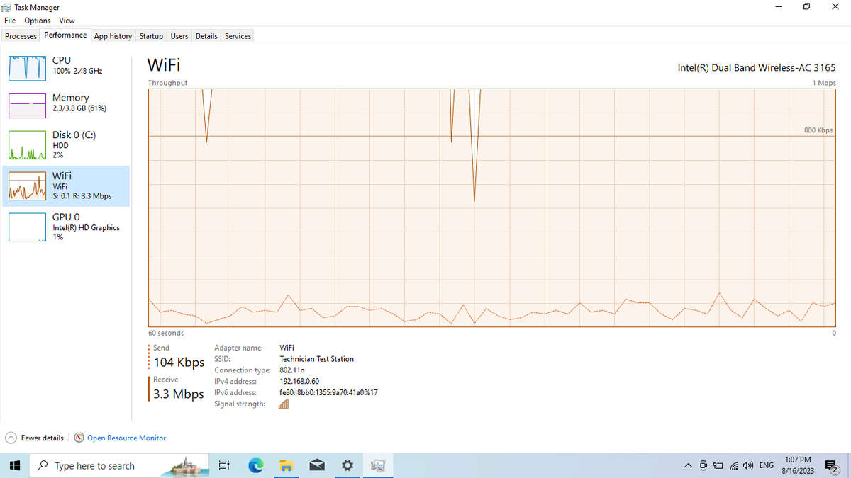 HP 250 G5 "Intel Celeron" 1.60GHz 4GB RAM 500GB HDD No Battery And Bright Spot Black