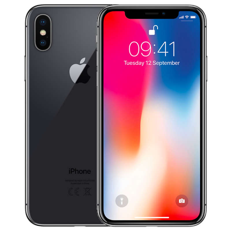 Apple iPhone X 64GB Space Gray (Grade B) - No Face ID