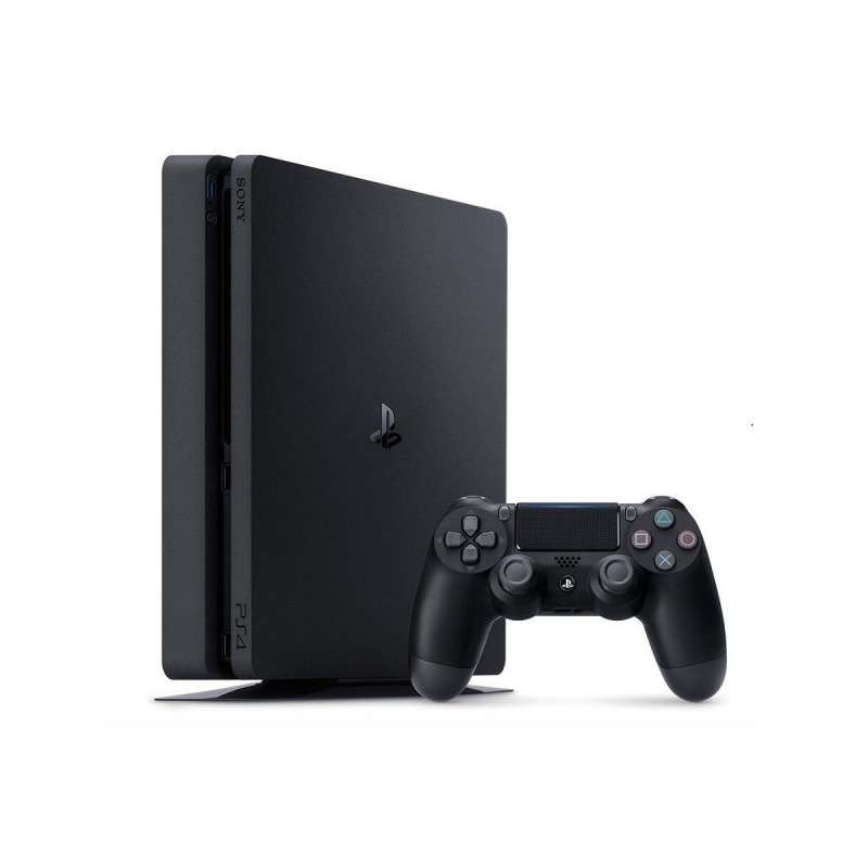 PlayStation 4 Slim 500GB Black (6 Month Warranty) + HDMI Cable + Power Cable + 1 Controller + 2 G...