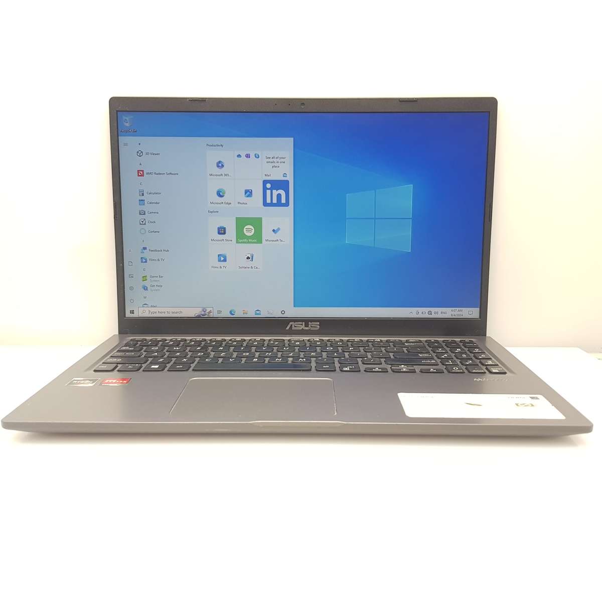 Asus M515 15.6-Inch AMD Ryzen 3 8GB RAM 256GB SSD Grey