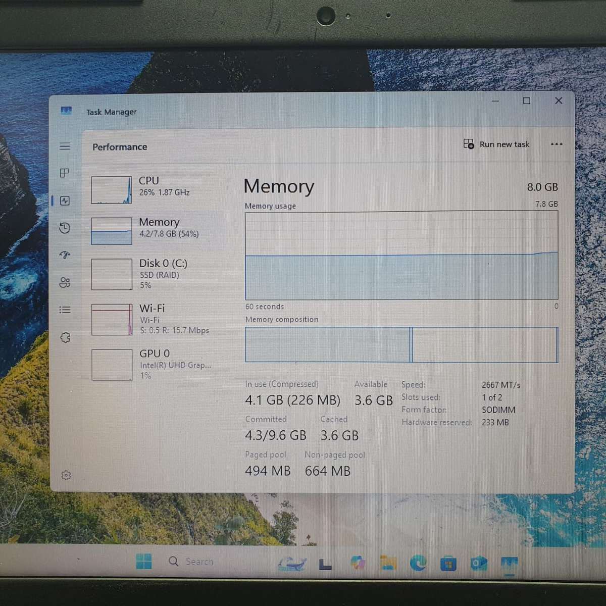 Dell Inspiron 3593 "Core i5" 8GB RAM 256GB SSD Bright Spots Black (3 Month Warranty)