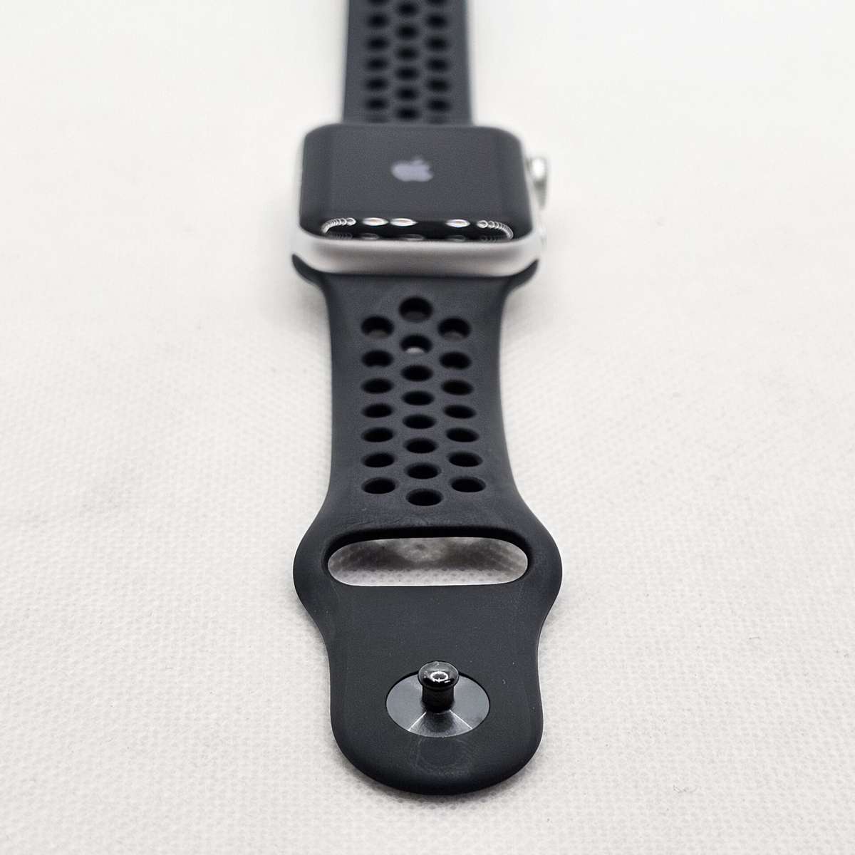 Apple Watch Series 3 38mm GPS Only Silver  With Black Nike Straps