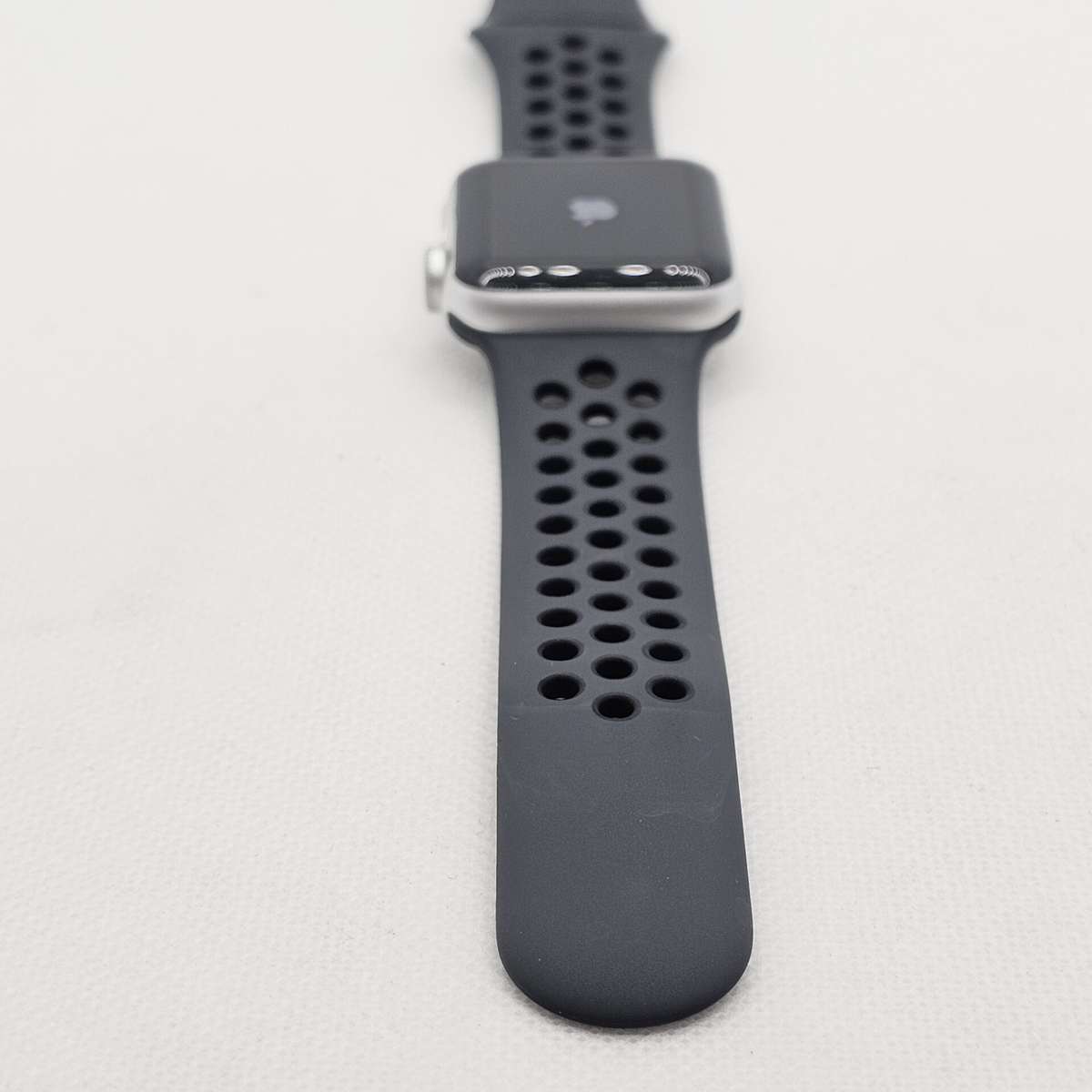 Apple Watch Series 3 38mm GPS Only Silver  With Black Nike Straps