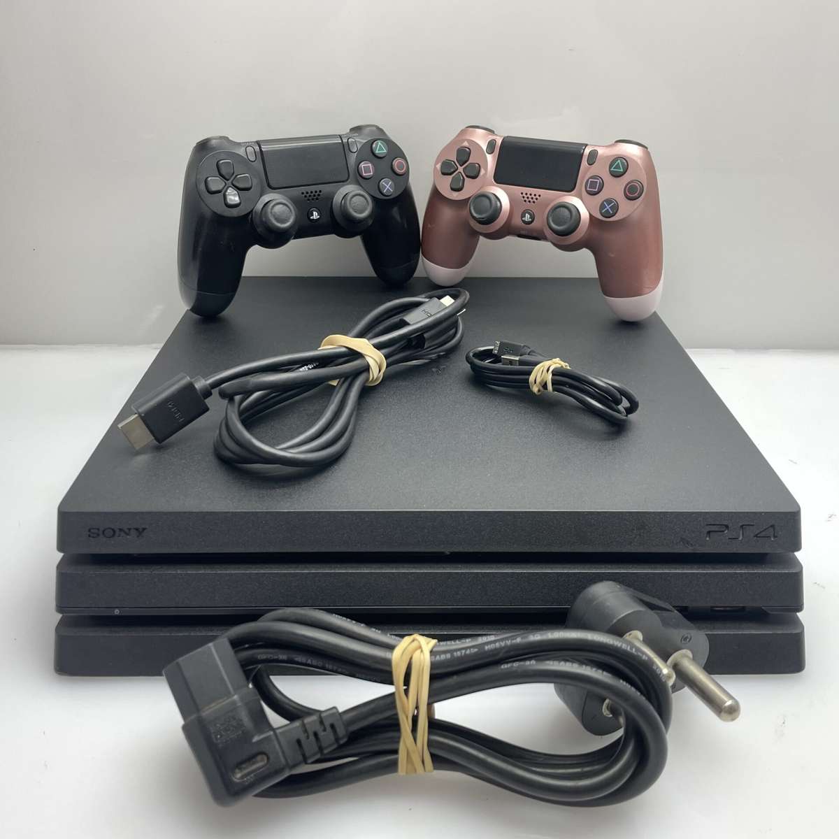 Playstation 4 Pro 1TB Black + 2 Controllers + HDMI Cable + Power Cable (3 Month Warranty)