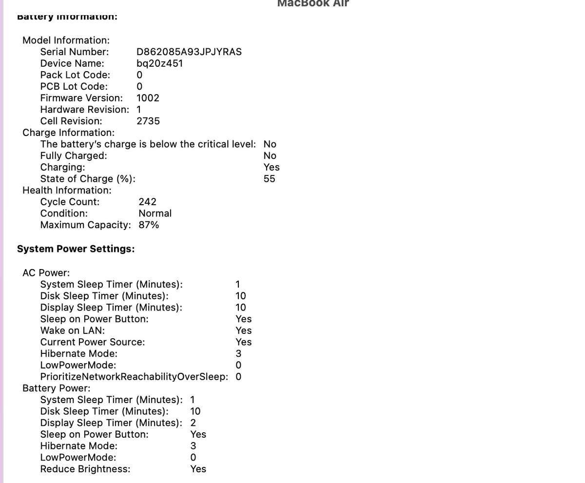 Apple MacBook Air M1 13-Inch 8 CPU/7 GPU (2020) 8GB RAM 256GB SSD Space Grey (Grade C)  ...