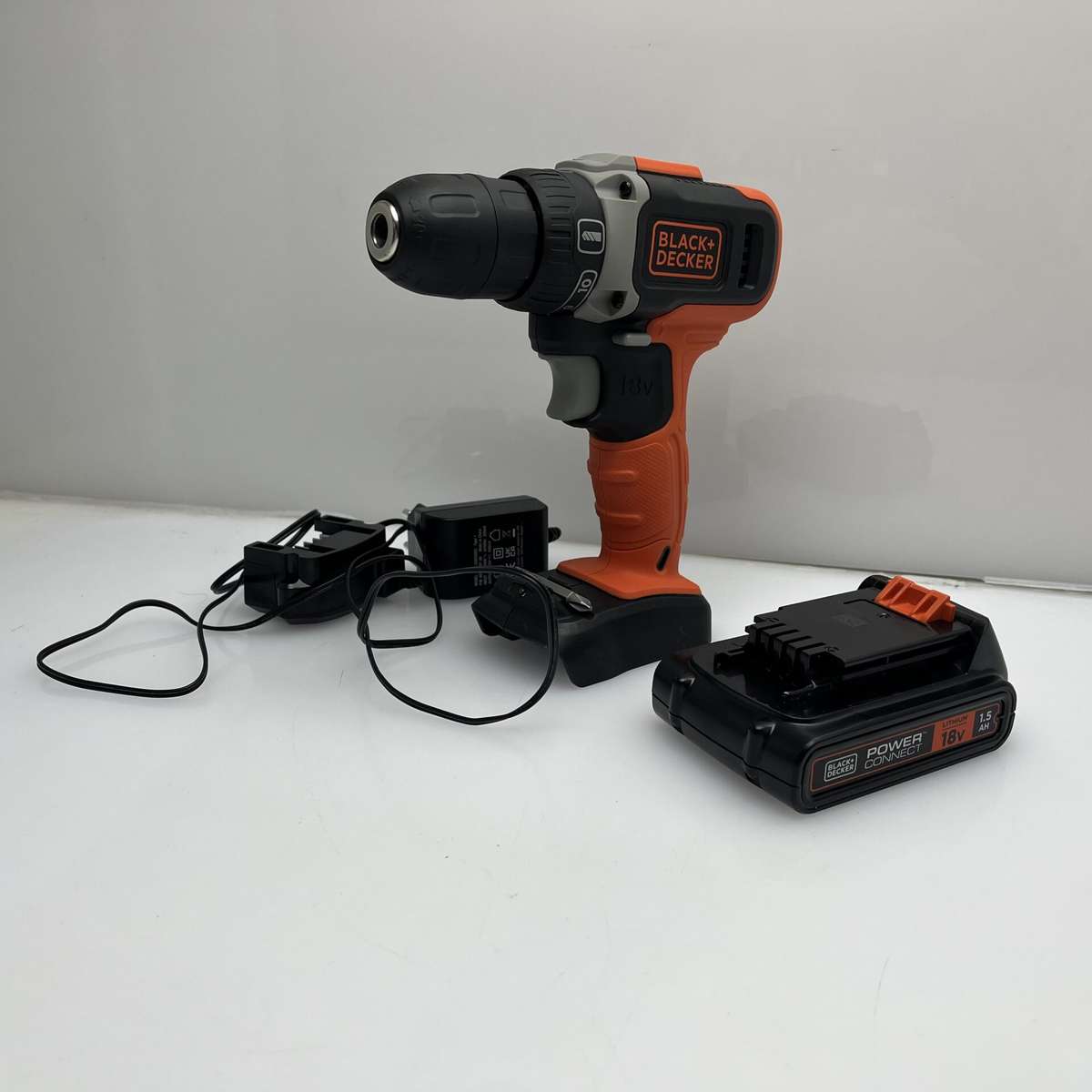 Black+Decker 18V 2 Speed Hammer Drill Driver Orange - (Grade B)