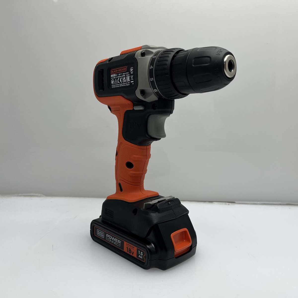 Black+Decker 18V 2 Speed Hammer Drill Driver Orange - (Grade B)