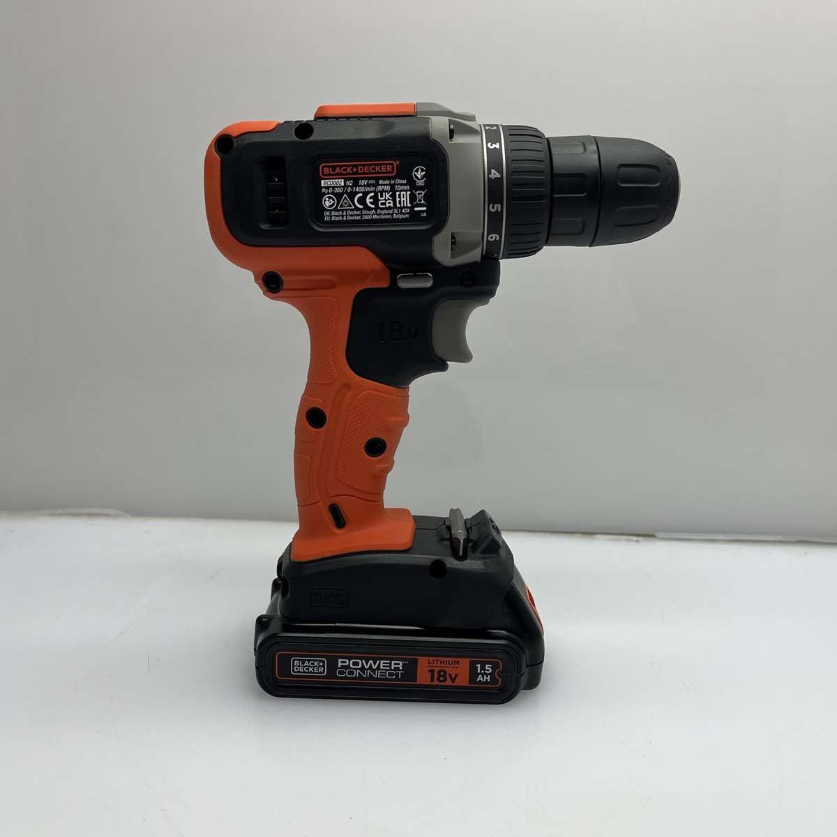 Black+Decker 18V 2 Speed Hammer Drill Driver Orange - (Grade B)