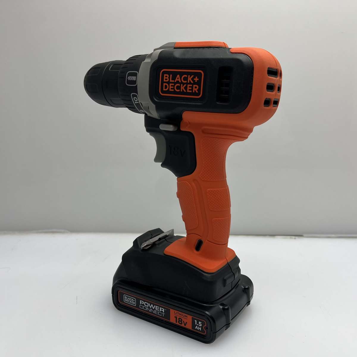 Black+Decker 18V 2 Speed Hammer Drill Driver Orange - (Grade B)