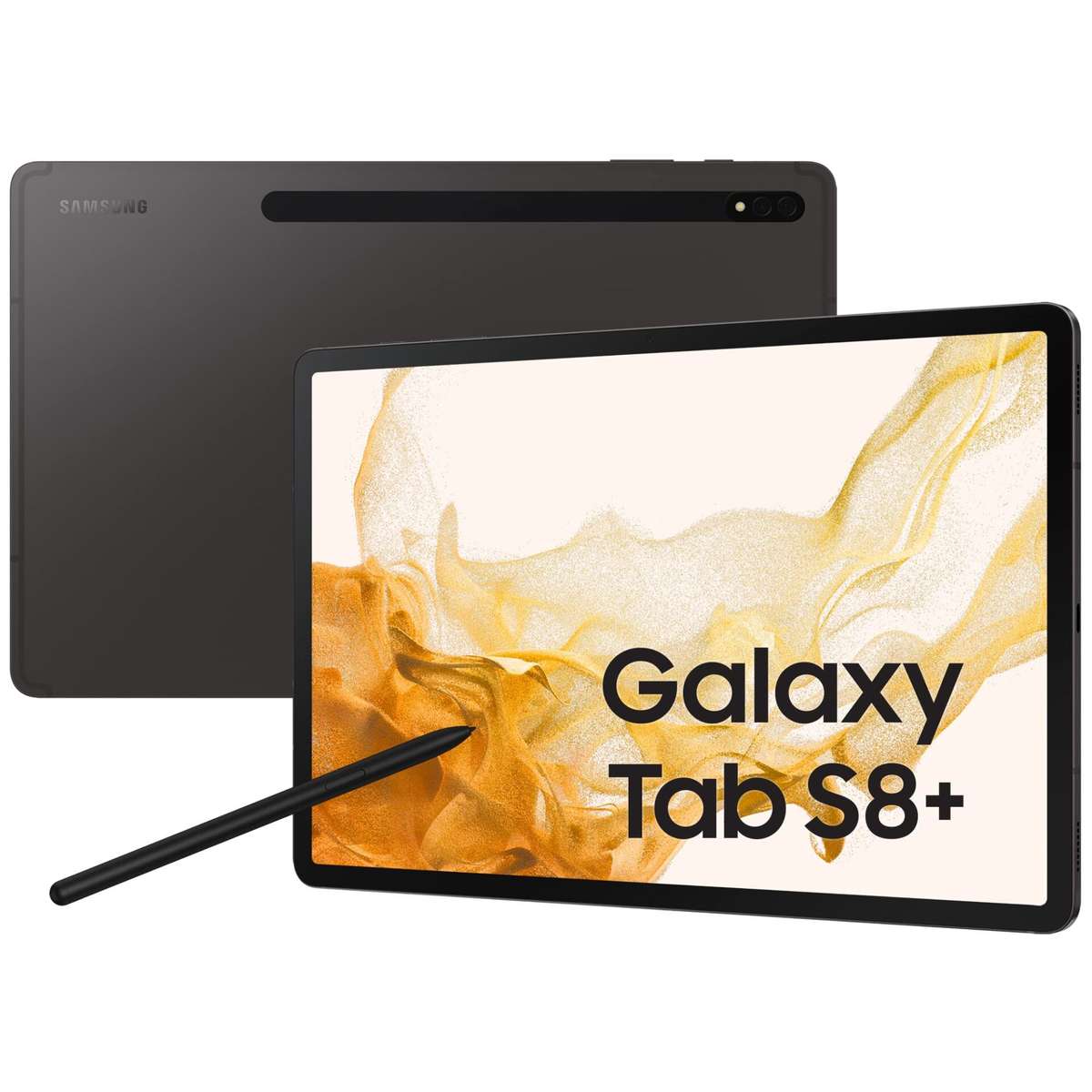 Samsung Galaxy Tab S8 Plus 256GB (WiFi/Cellular) Graphite (Grade B) + Keyboard Cover Bundle Value...