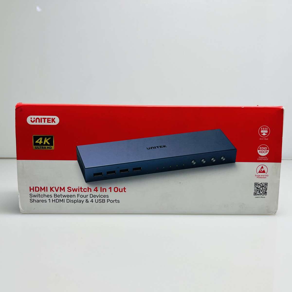 Unitek HDMI KVM Switch 4-in-1 V306A Black (Condition: Pristine)