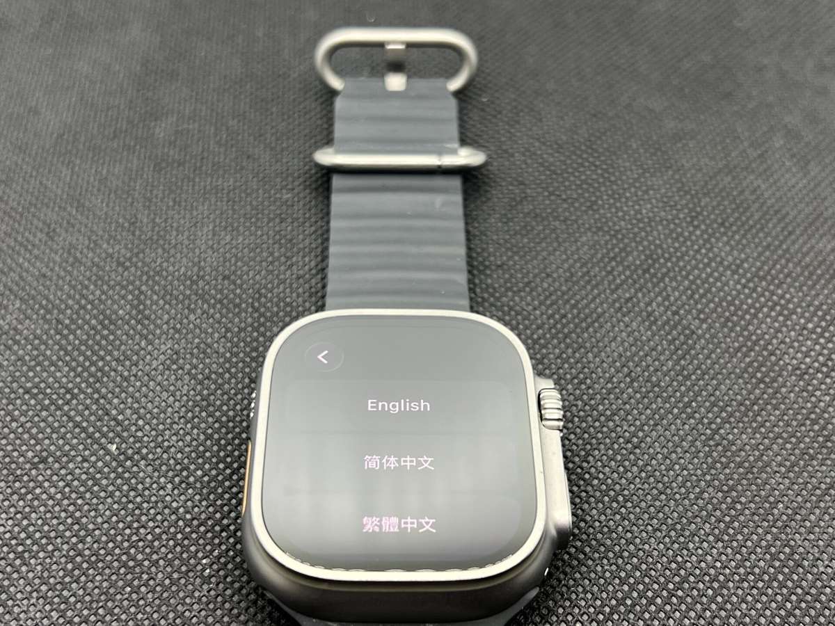 Apple Watch Ultra 49mm LTE Natural Titanium With Black Ocean Band (Condition: Good)