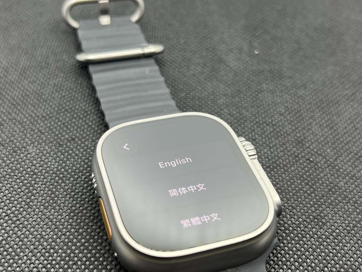 Apple Watch Ultra 49mm LTE Natural Titanium With Black Ocean Band (Condition: Good)