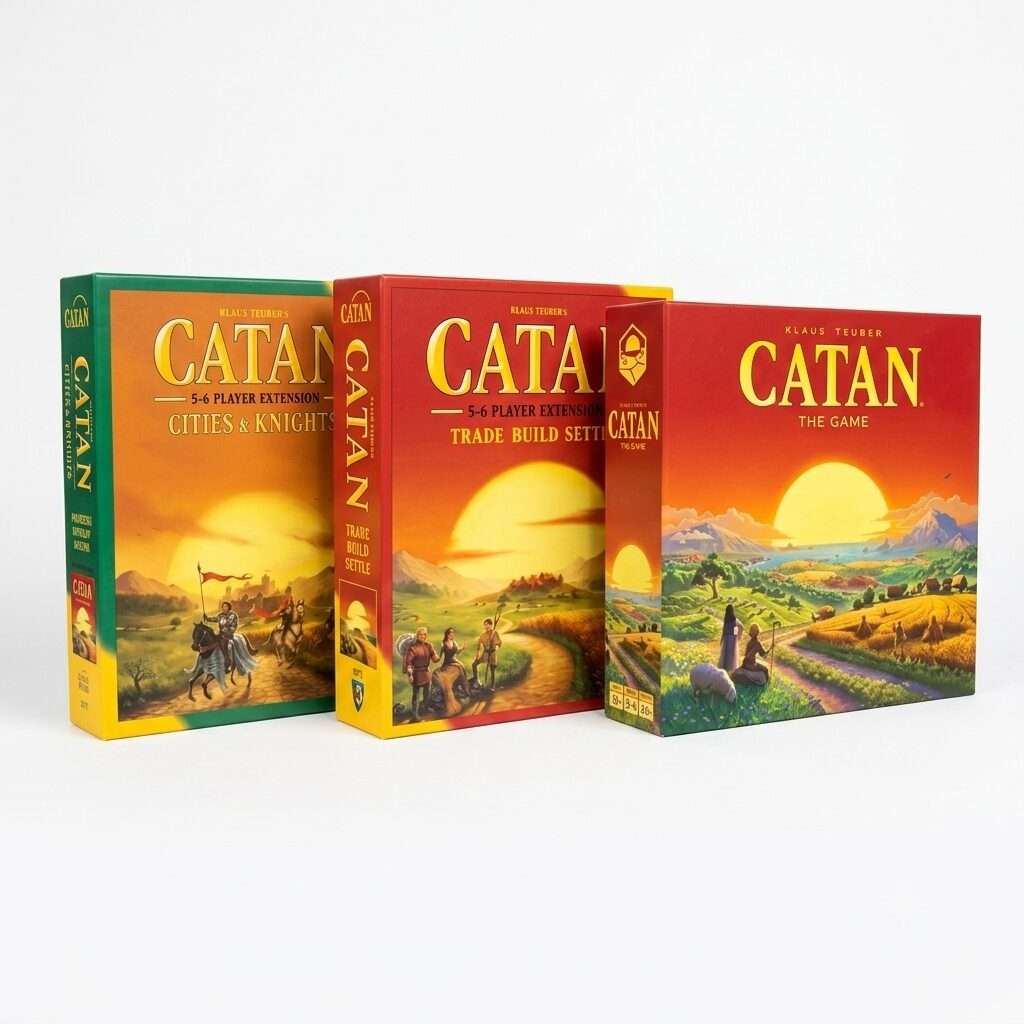 COMBO DEAL: Catan Studio - Base Game + Trade Build Settle + Cities And  Knights Extension (Condit...
