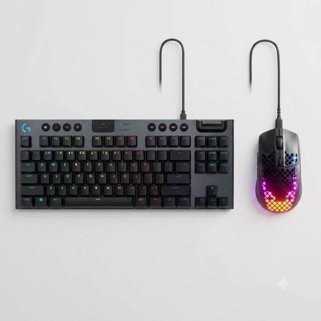 COMBO DEAL: Logitech G915 TKL LIGHTSPEED Wireless RGB Mechanical Keyboard Carbon + SteelSeries Ae...