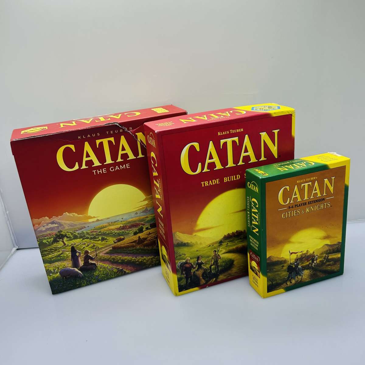 COMBO DEAL: Catan Studio - Base Game + Trade Build Settle + Cities And  Knights Extension (Condit...