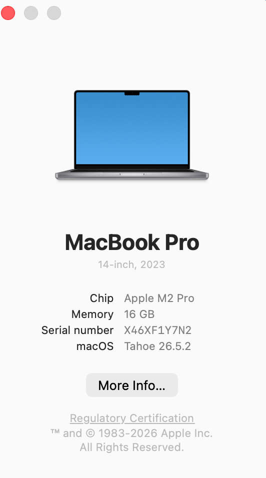 Apple MacBook Pro "M2 Pro" 14-Inch 10 CPU/16 GPU (2023) 16GB RAM 512GB SSD Space Gray (Condition:...