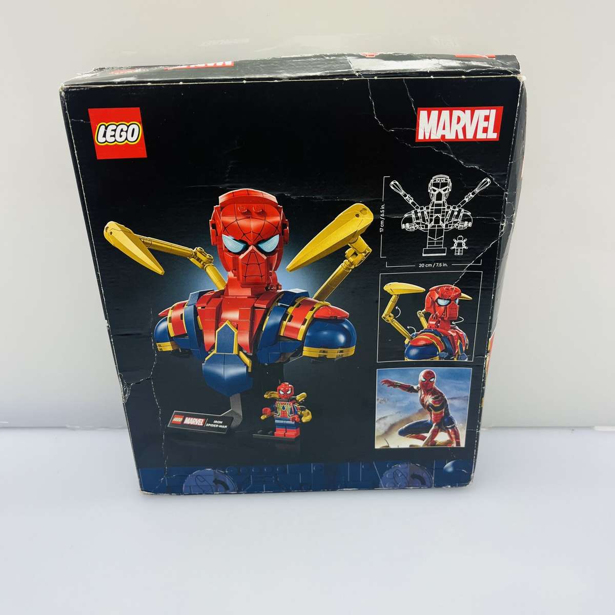 COMBO DEAL: LEGO® Marvel Iron Spider-Man Bust + Jada Marvel Avengers War Machine and 2006 Ford M...