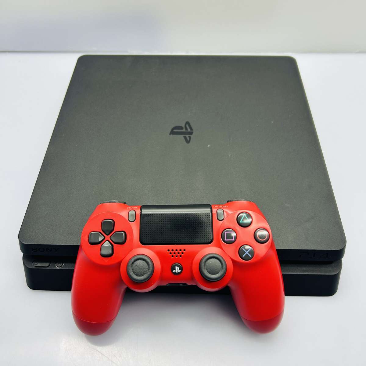 Sony PlayStation 4 Slim 500GB Black + Controller + Power Cable + HDMI Cable (Condition: Good)