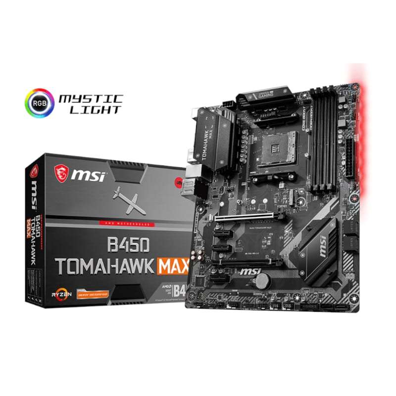 MSI B450 TOMAHAWK MAX AMD AM4 ATX Gaming Motherboard - Demo