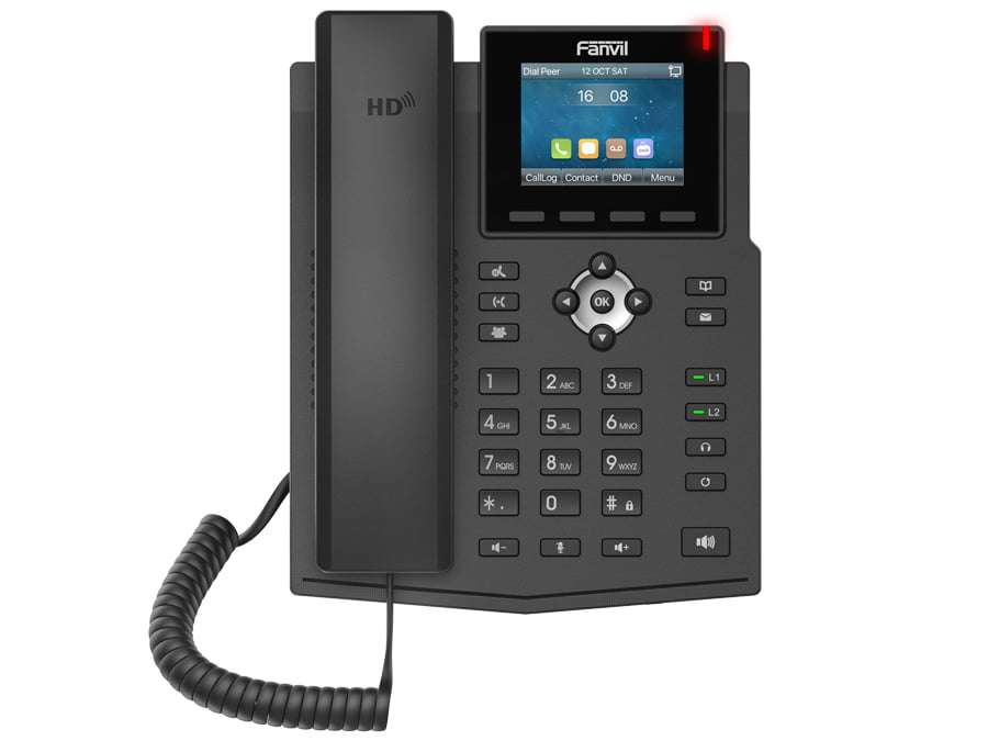 Fanvil 4SIP Gigabit Colour PoE VoIP Phone | X3SG
