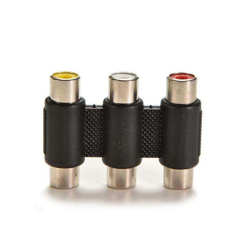 3RCA (Female) to 3RCA (Female) Adapter