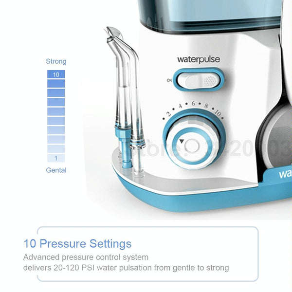 Waterpulse V300 Oral Irrigator  800ml Water Flosser for Dental Hygiene