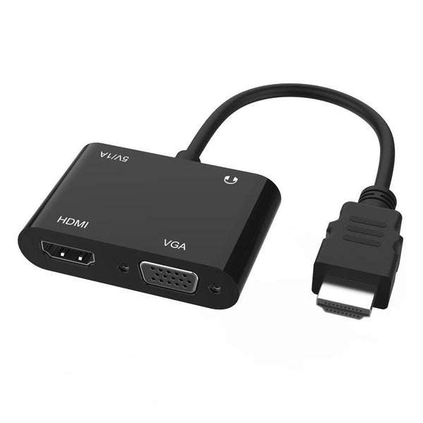 HDMI to HDMI + VGA Adapter