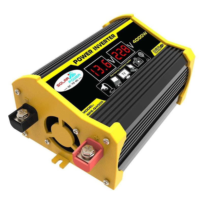 Legend II Generation 12V to 220V 4000W Modified Square Wave Car Power Inverter(Black)
