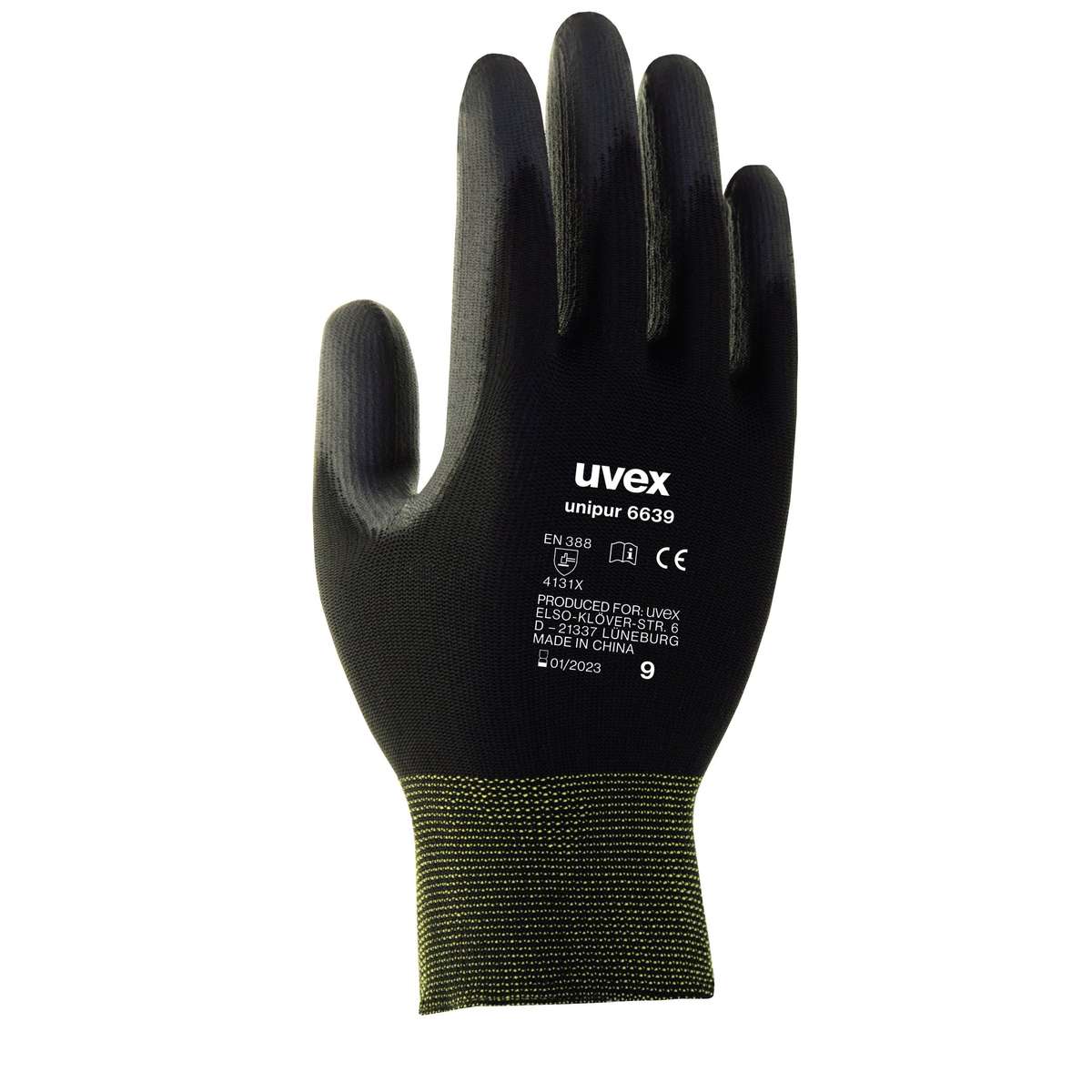 uvex unipur 6639 safety gloves - Black - 09