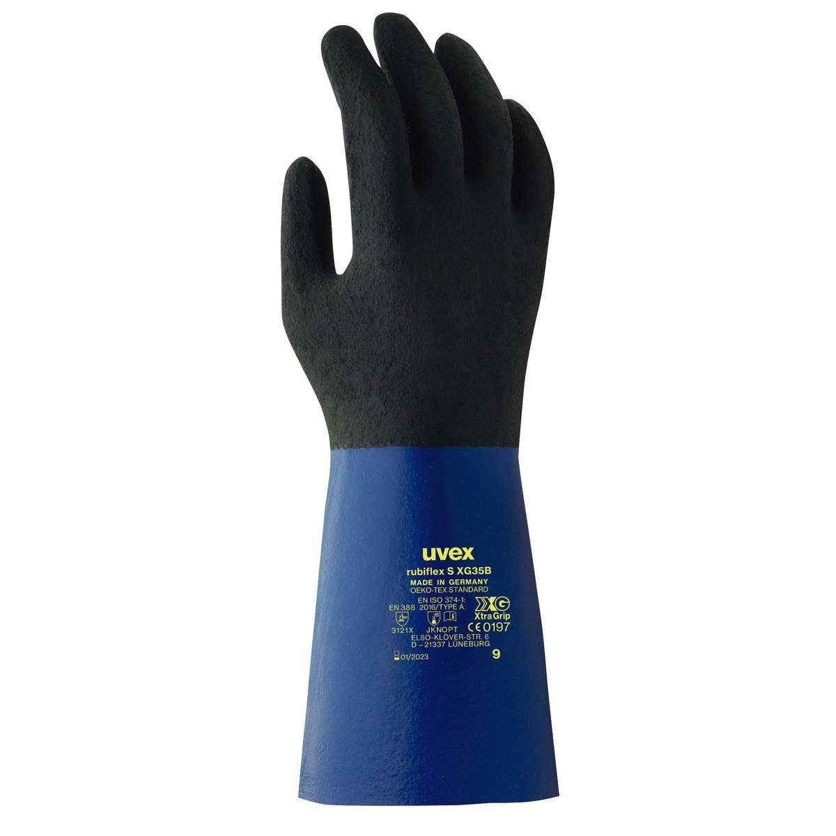 uvex Rubiflex S XG 35 Chemical Protection Gloves - 10