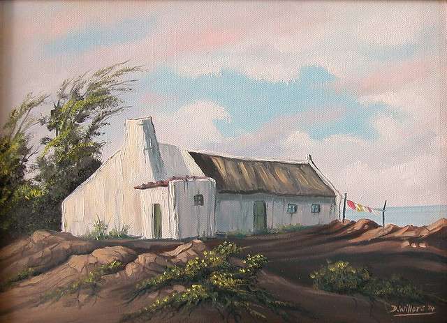 DANE WILLERS Originla Oil. Near Waenhuiskrans. Gallery Price: R4500.00
