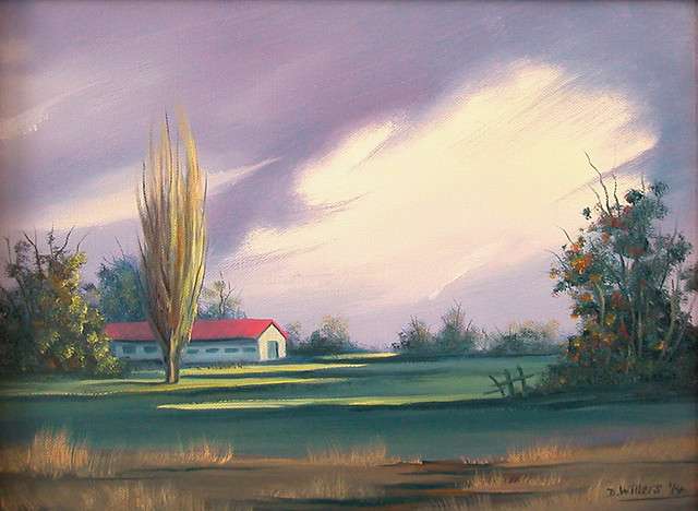 DANE WILLERS Original Oil: Promise of Rain. Gallery Price: R4800.00