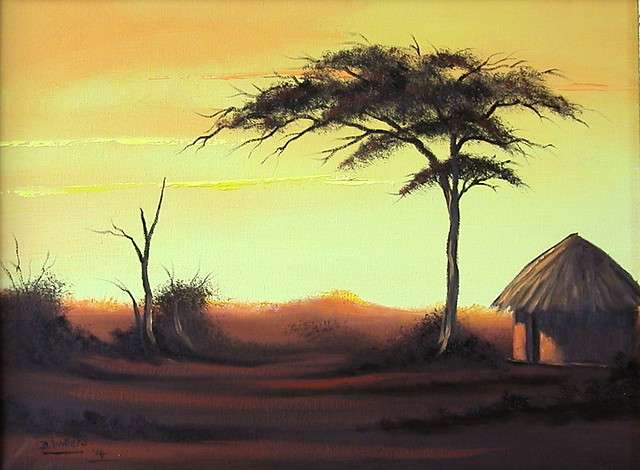 DANE WILLERS Original Oil: Dusk. Galery Price: R4500.00